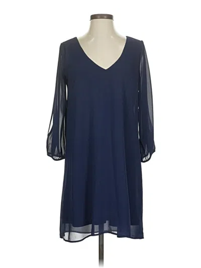 Pre-owned Lulus Casual Dress In Blue