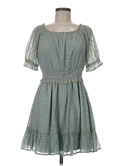Pre-owned Lulus Casual Dress In Blue