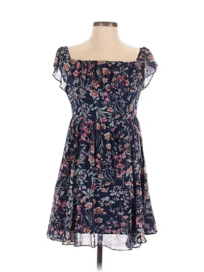 Pre-owned Lulus Casual Dress In Blue
