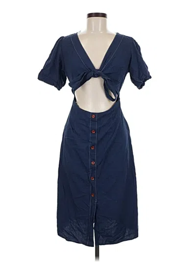 Pre-owned Lulus Casual Dress In Blue