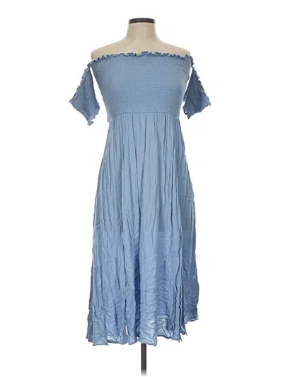 Pre-owned Lulus Casual Dress In Blue