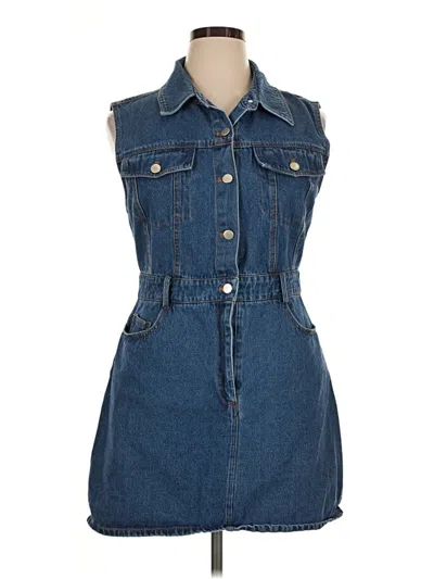 Pre-owned Lulus Casual Dress In Blue