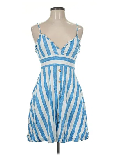 Pre-owned Lulus Casual Dress In Blue