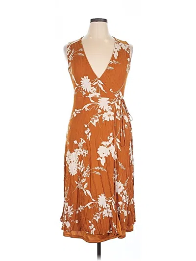 Pre-owned Lulus Casual Dress In Brown