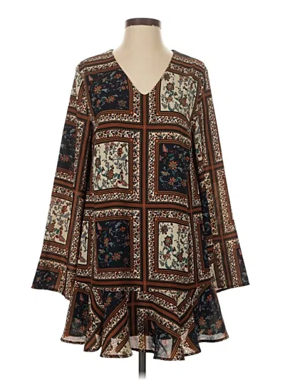 Pre-owned Lulus Casual Dress In Brown