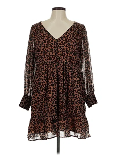 Pre-owned Lulus Casual Dress In Brown