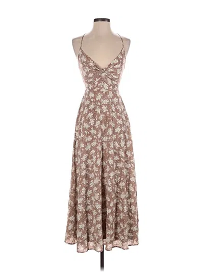Pre-owned Lulus Casual Dress In Brown