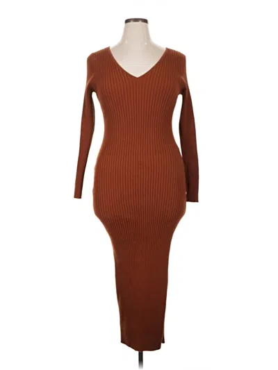 Pre-owned Lulus Casual Dress In Brown