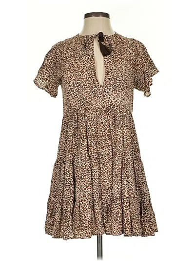 Pre-owned Lulus Casual Dress In Brown