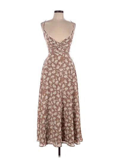 Pre-owned Lulus Casual Dress In Brown