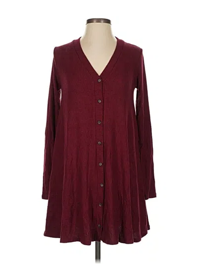 Pre-owned Lulus Casual Dress In Burgundy
