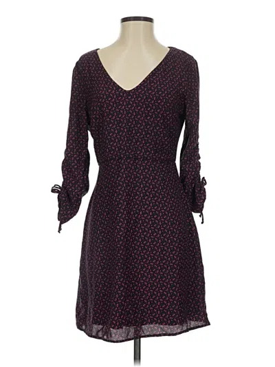 Pre-owned Lulus Casual Dress In Burgundy