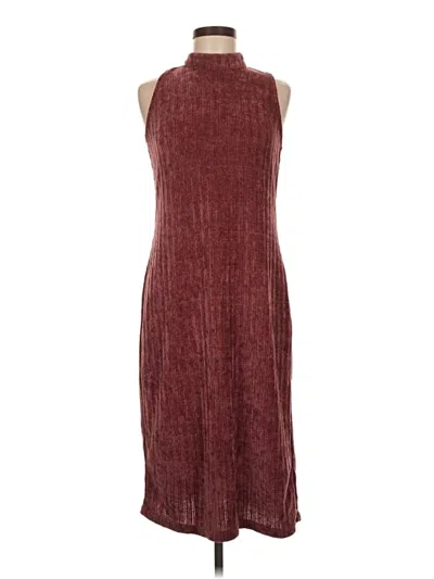 Pre-owned Lulus Casual Dress In Burgundy