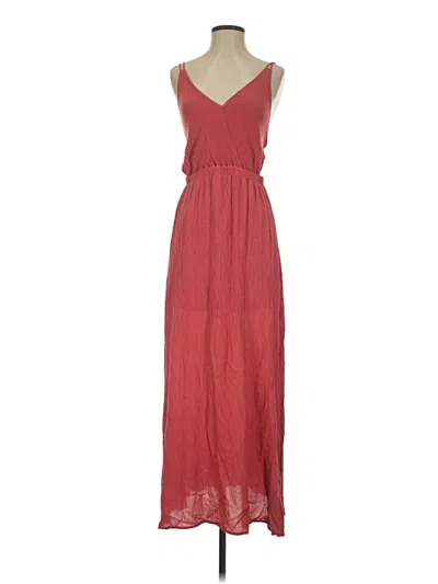 Pre-owned Lulus Casual Dress In Burgundy