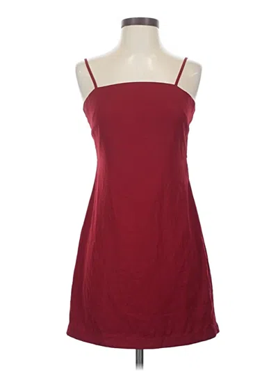 Pre-owned Lulus Casual Dress In Burgundy