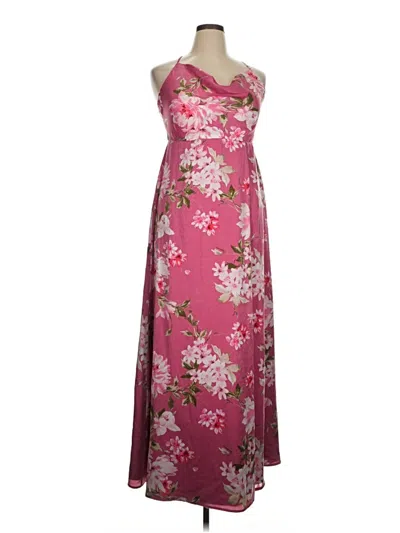 Pre-owned Lulus Casual Dress In Burgundy
