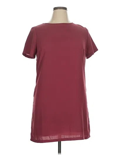 Pre-owned Lulus Casual Dress In Burgundy