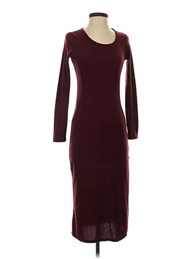 Pre-owned Lulus Casual Dress In Burgundy