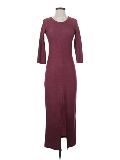 Pre-owned Lulus Casual Dress In Burgundy