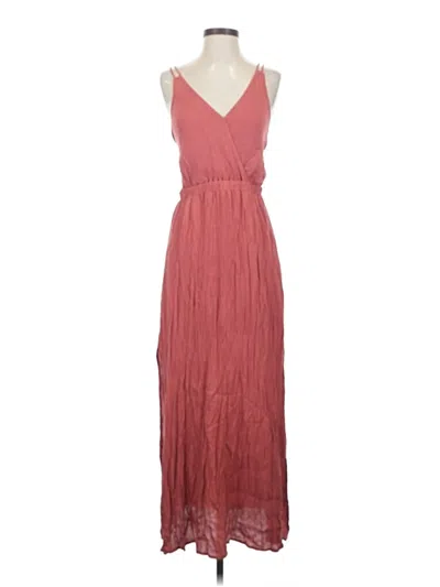 Pre-owned Lulus Casual Dress In Burgundy