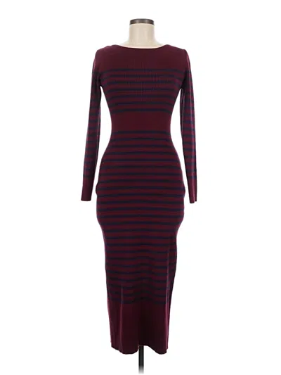 Pre-owned Lulus Casual Dress In Burgundy