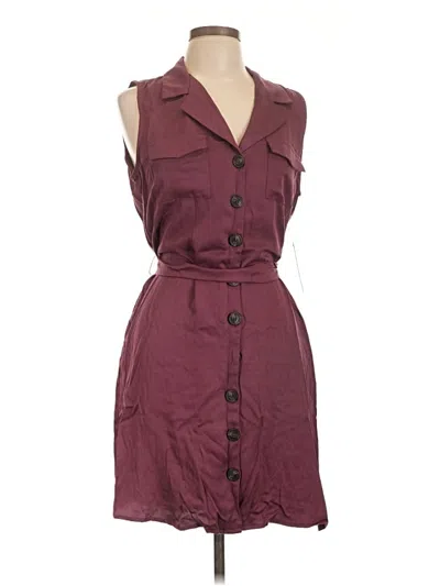 Lulus Casual Dress In Burgundy