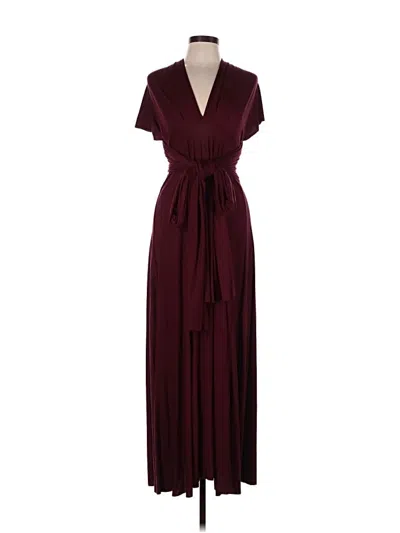 Pre-owned Lulus Casual Dress In Burgundy