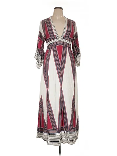 Pre-owned Lulus Casual Dress In Burgundy