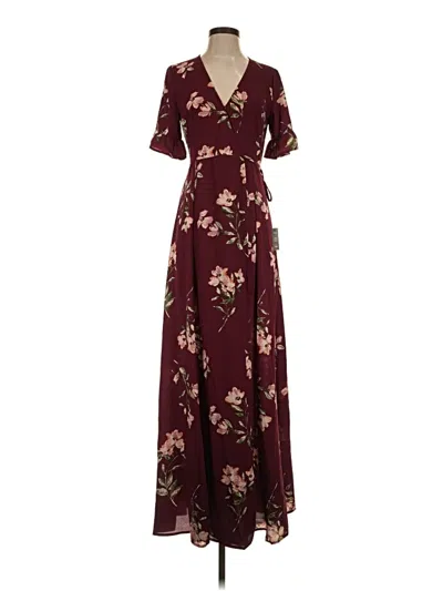Lulus Casual Dress In Burgundy