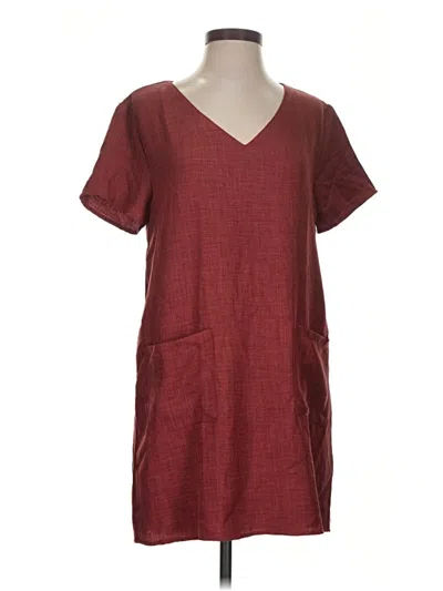 Pre-owned Lulus Casual Dress In Burgundy