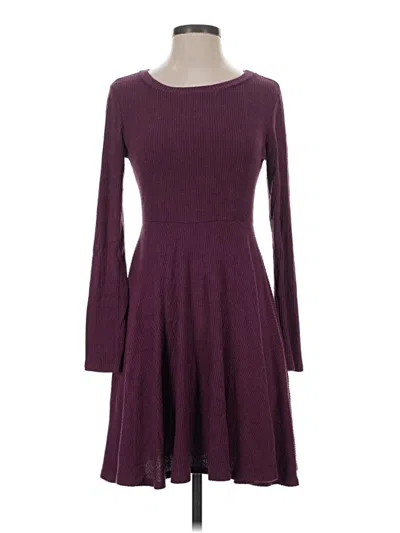 Pre-owned Lulus Casual Dress In Burgundy