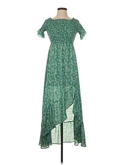 Pre-owned Lulus Casual Dress In Green