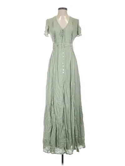 Pre-owned Lulus Casual Dress In Green