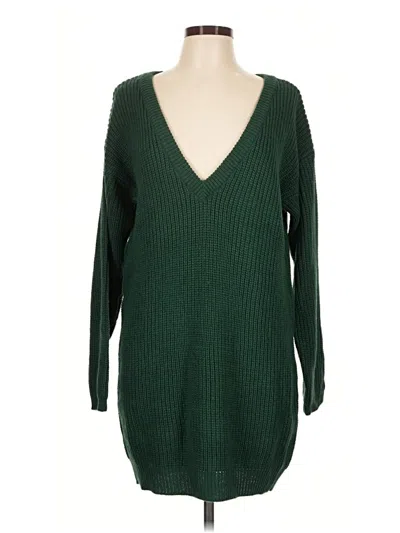 Pre-owned Lulus Casual Dress In Green