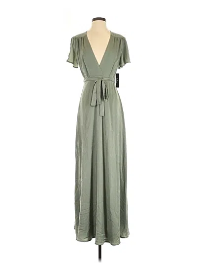 Pre-owned Lulus Casual Dress In Green
