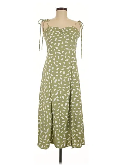 Pre-owned Lulus Casual Dress In Green