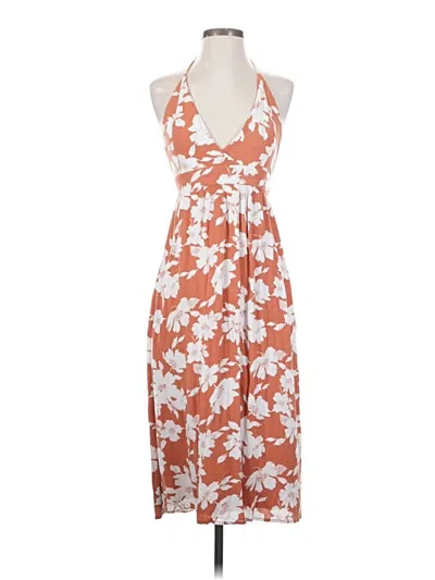 Pre-owned Lulus Casual Dress In Orange