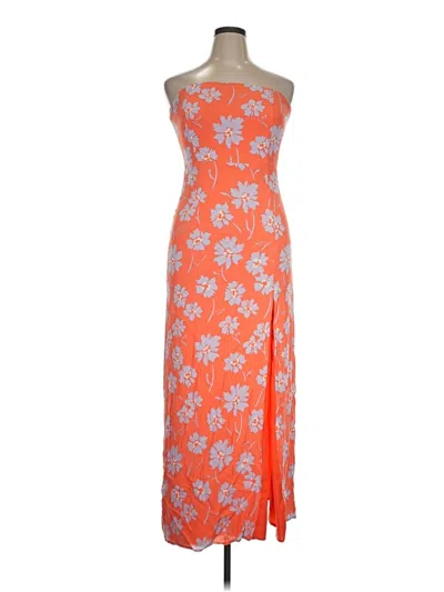 Pre-owned Lulus Casual Dress In Orange