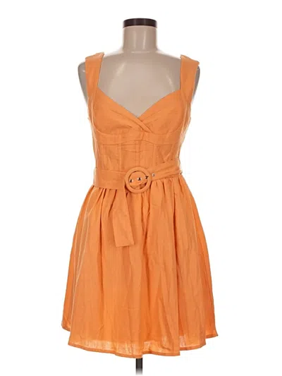 Pre-owned Lulus Casual Dress In Orange