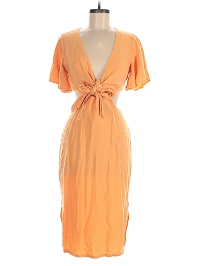 Pre-owned Lulus Casual Dress In Orange