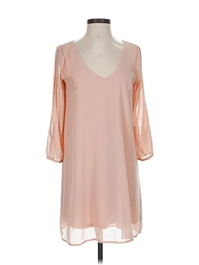 Pre-owned Lulus Casual Dress In Tan