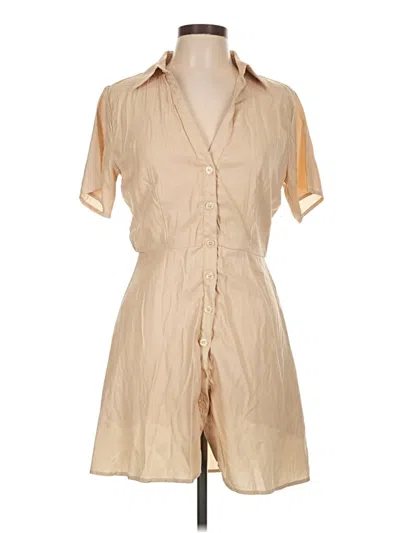 Pre-owned Lulus Casual Dress In Tan