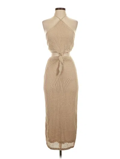 Pre-owned Lulus Casual Dress In Tan