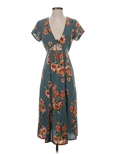 Pre-owned Lulus Casual Dress In Teal