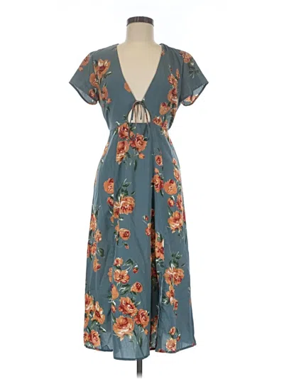 Pre-owned Lulus Casual Dress In Teal