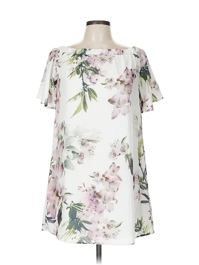 Pre-owned Lulus Casual Dress In White