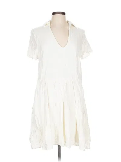 Pre-owned Lulus Casual Dress In White