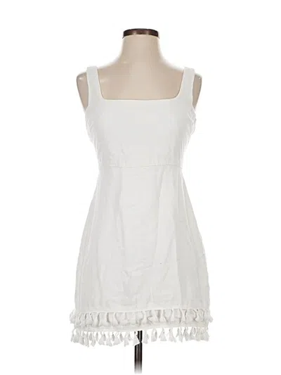 Pre-owned Lulus Casual Dress In White