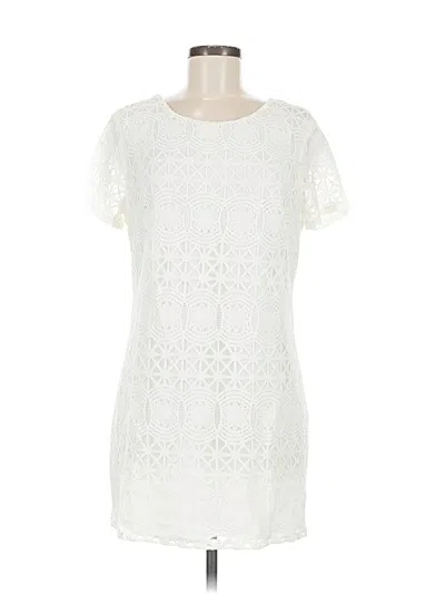 Pre-owned Lulus Casual Dress In White