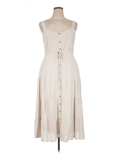Pre-owned Lulus Casual Dress In White